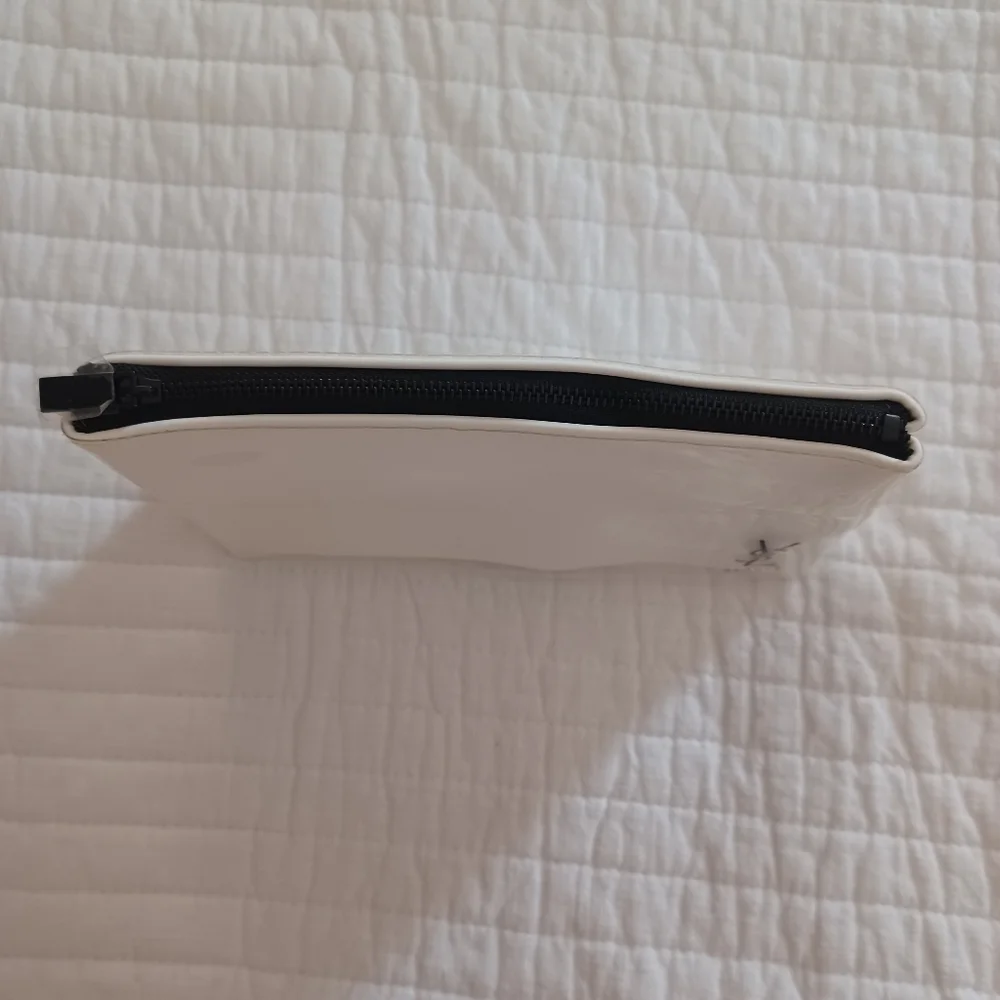 Ysl Beaute Cosmetic Bag Travel Pouch waterproof white black inside